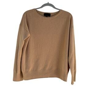 Nili Lotan Cashmere Boyfriend Sweater Size XS in Camel Boxy Fit